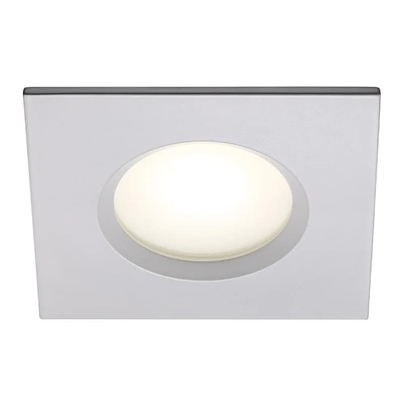 Spot nordlux encastré, Carré, Blanc, IP65, 2700k,Durée de vie 20.000 heures.