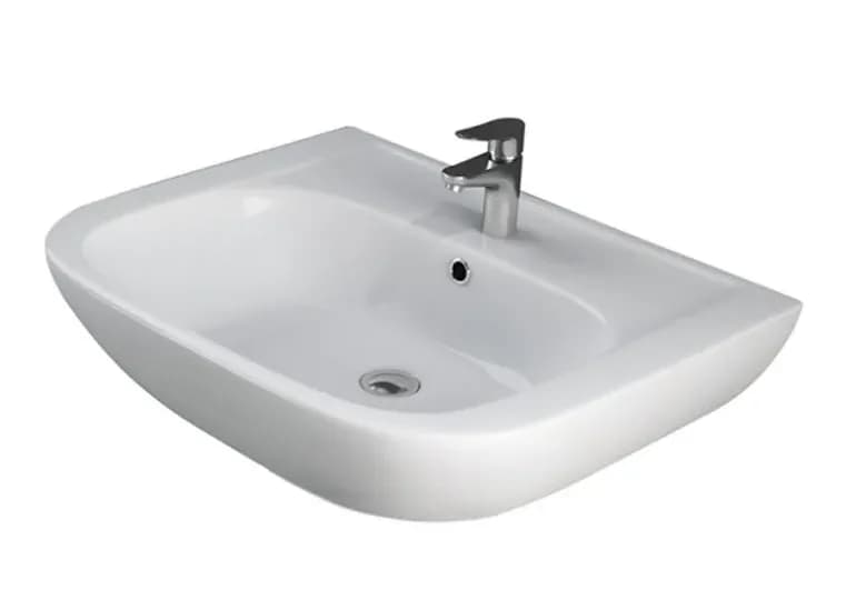 Lavabo 60 GEBERIT en céramique blanc, avec et sans pieds