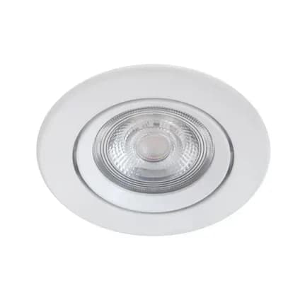 Spot JEDI performa encastrer rond blanc IP23, 2700k orientable Avec une durée de vie 20.000 Heures.