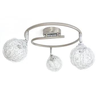 Lampe plafonnier NORDLUX EAGLE spirale chrome, 3 spots, ampoule G9 20000 FCFA