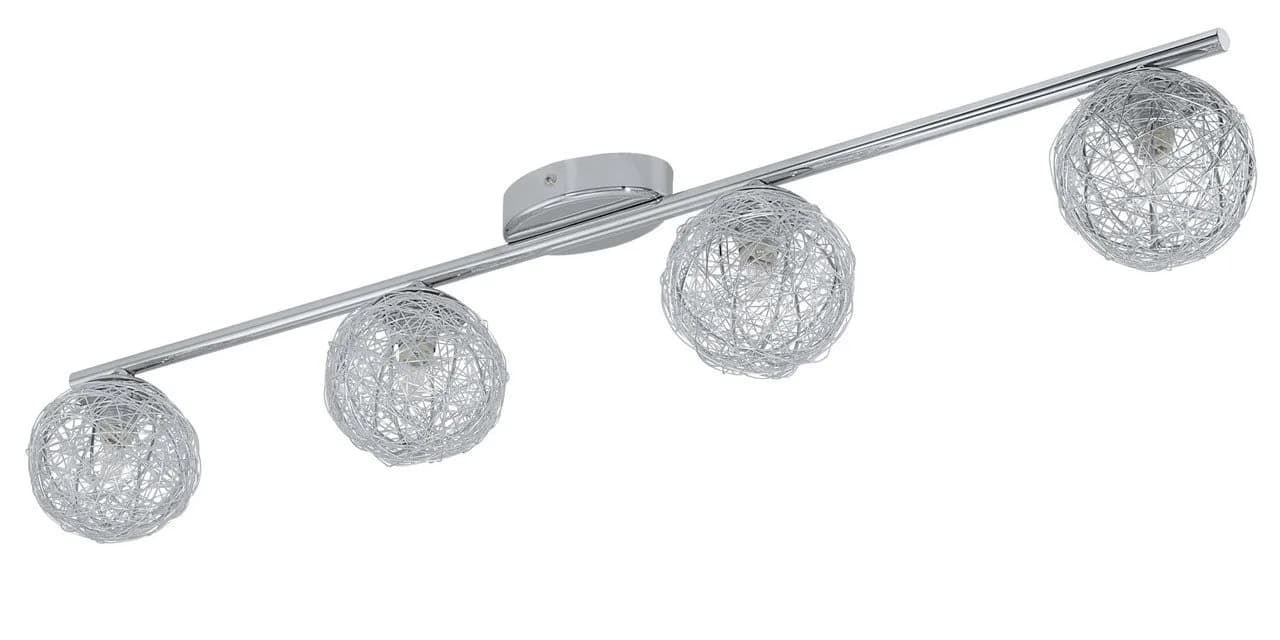 Lampe plafonnier NORDLUX EAGLE chrome, 4 spots orientables, ampoule G9,