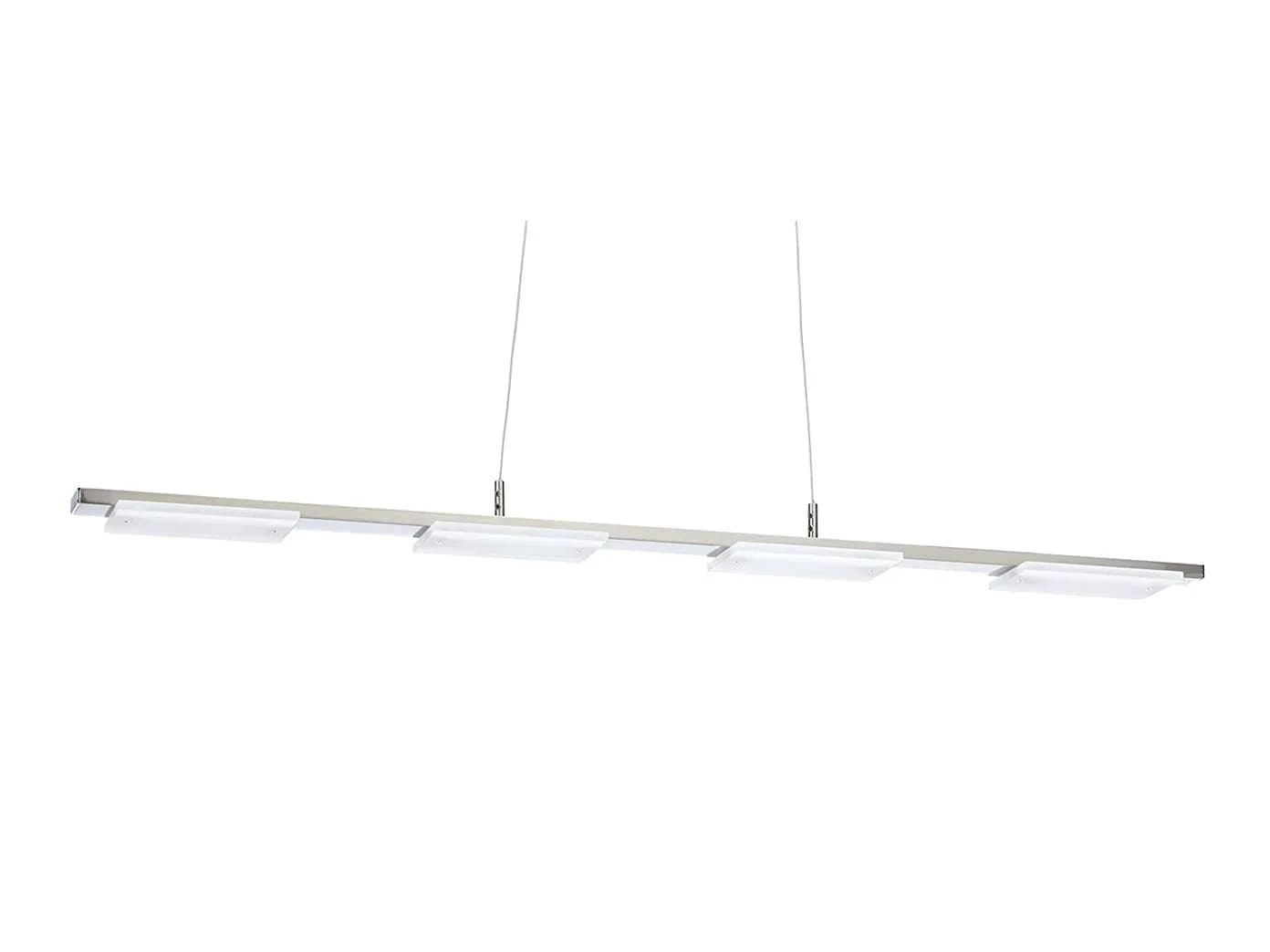 Lampe suspendue CASALUX LED, en métal chromé, lumière 3000k, durée de vie 25.000 heures