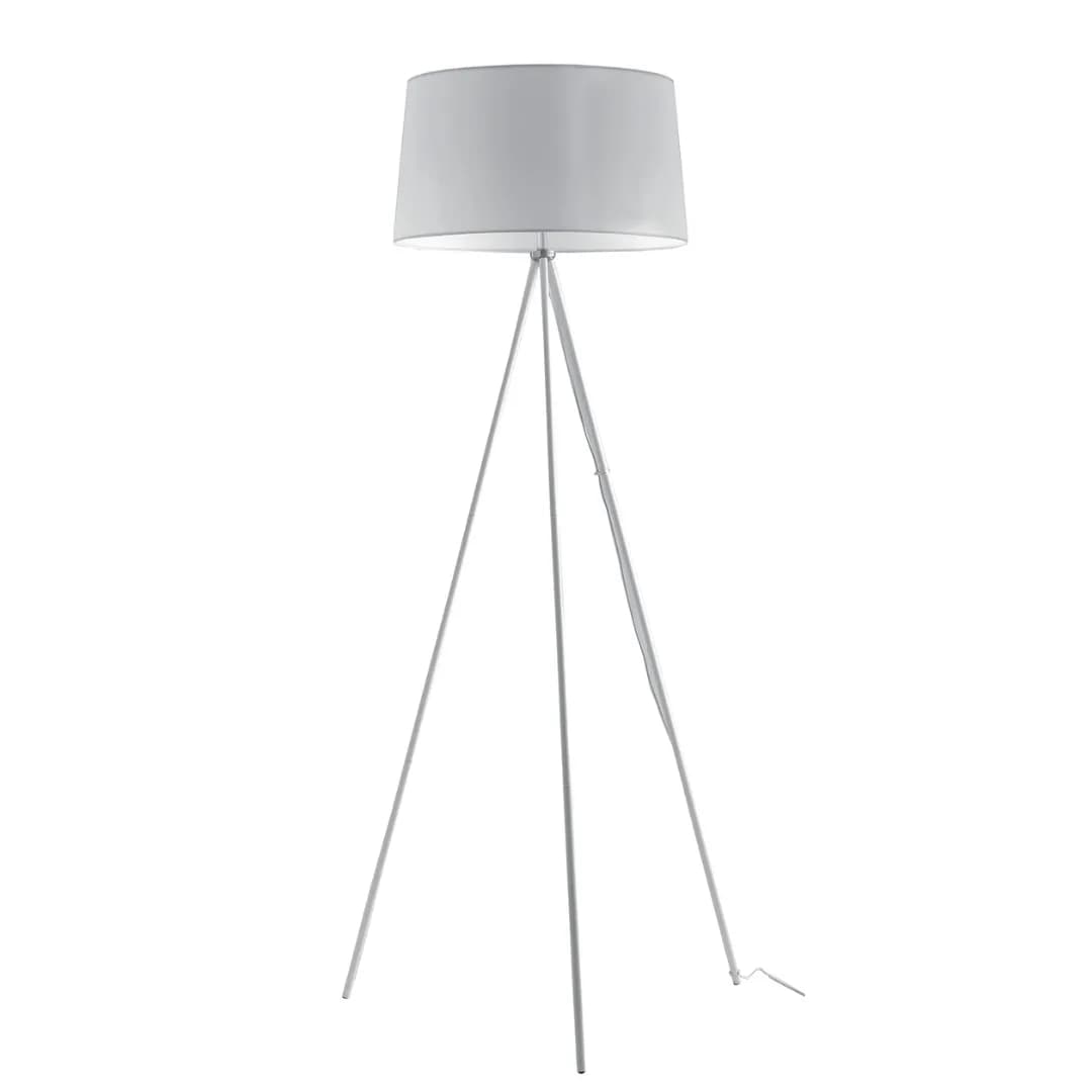 Lampadaire INSPIRE AYATO, en métal chromé, ampoule E27