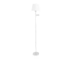 Lampadaire INSPIRE ELBOW, en métal blanc, ampoule E27