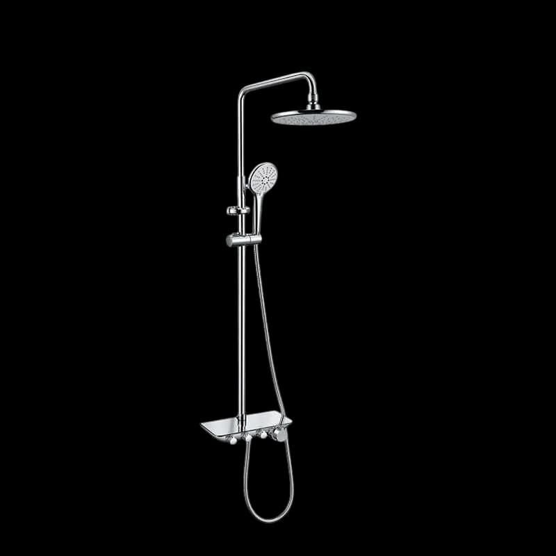 Colonne de douche FUTURA, chrome avec mitigeur thermostatique