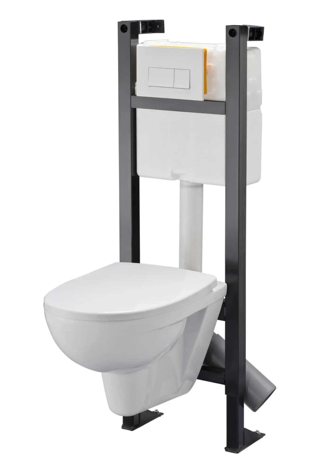 Chaise anglaise WC GEBERIT suspendue, en céramique blanc, avec bâti-support