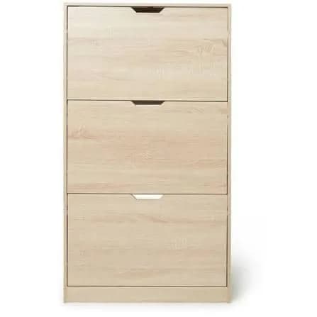 Range Chaussure en bois beige