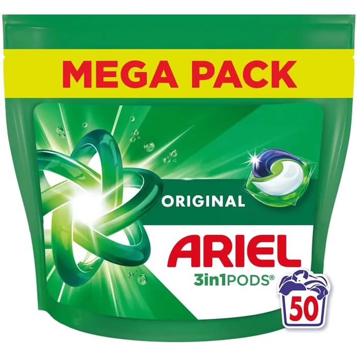 Lessive Ariel 50 pods